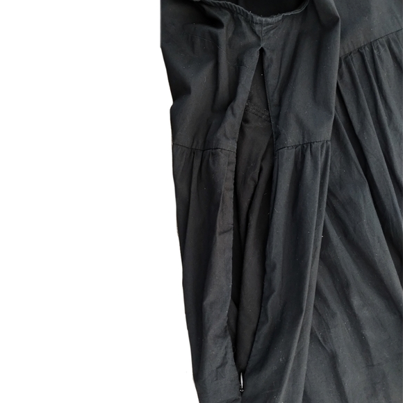 J.Crew Factory Black Tiered Ruffle Midi Dress – Women’s 10 - Picture 9 of 11